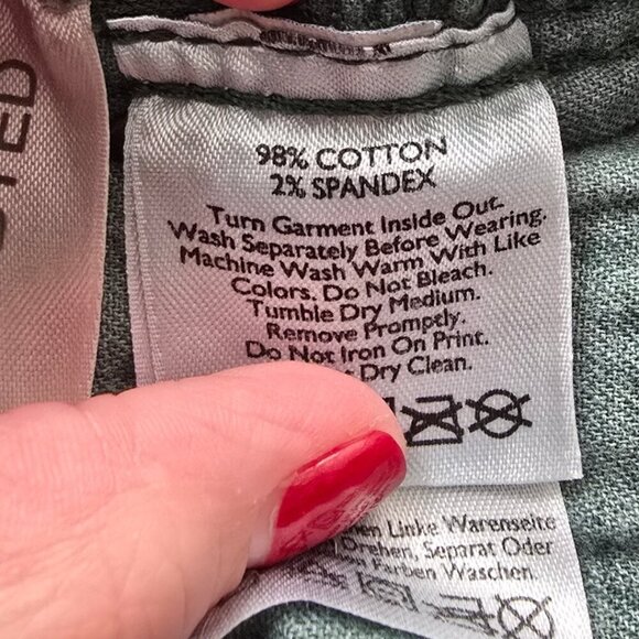 Eddie Bauer Slightly Curvy Skinny Jeans In Forrest Green Sz 12T - Picture 8 of 9